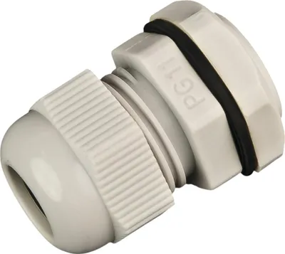 Produktbild von Lightwin PG11 PVC - Verschraubung & Gegenmutter - grau