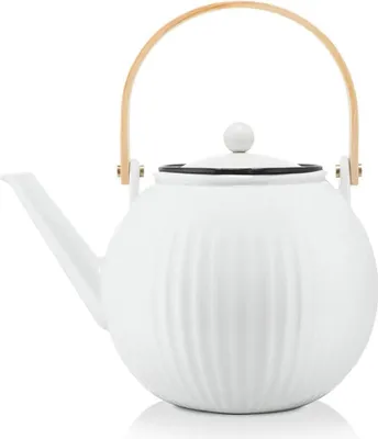 Produktbild von Bodum Duoro Teekanne French Press Prozellan mit Edelstahlfilter 1,5 l