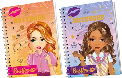 Image de Cahier Besties A6, 60 feuilles lignées