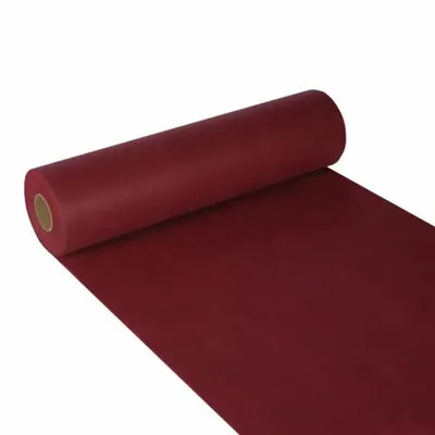 Produktbild von Papstar Tischläufer, stoffähnlich, Vlies "soft selection" 24 m x 40 cm bordeaux auf Rolle, 4 Rollen