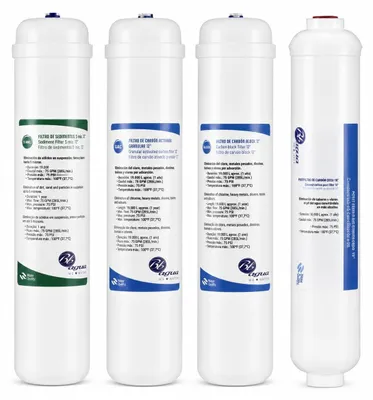 4er-Set 12" Inline-Filter für Umkehrosmoseanlagen