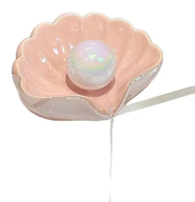 Produktbild von Keramisches Seifenschälchen in Muschelform, Rosa