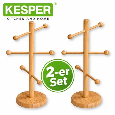Produktbild von 2 x Kesper Brez'n Ständer Bambus Bezelständer Breznständer 58616