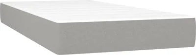 Immagine prodotto di Materasso a molle insacchettate vidaXL, grigio chiaro, 100x200x20 cm, rivestimento in tessuto