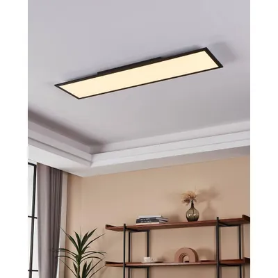 Produktbild von Eglo LED Smart+ Aufbaupanel Crosslink-Z Schwarz 120x30cm 33,5W 4150lm CCT 2700K-6500K Dimmbar App Google Alexa Bluetooth ZigBee