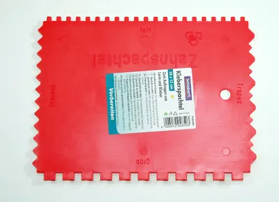 Produktbild von nespoli Kleberspachtel Kunststoff rot 18x12cm