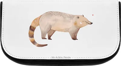 Produktbild von Mr. & Mrs. Panda Organizer Nasenbaer - Weiß - Geschenk, kosmetiktäschchen, Rüsselbär, Kulturbeutel, kulturtäschchen, Kosmetiktasche, Lustige Sprüche, Nasenbären, Bär