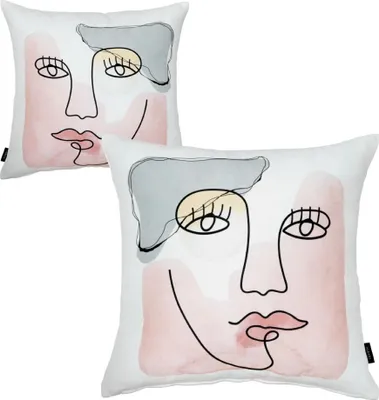 Produktbild von Neusser Collection Kissen mit Reißverschluss Faces3 digitaldruck 45x45 cm