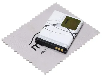 Produktbild von Akku für Nokia Original BL-5B LiIon für Nokia 3200 5070 5140 5200 5300 5500 6021 6060 6120 6124 7260 mit mungoo Displayputztuch