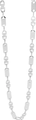 Produktbild von "Bellamy" 925/- Echt Silber rhodiniert, Plattenkette, rhodiniert, 55 und 60 cm