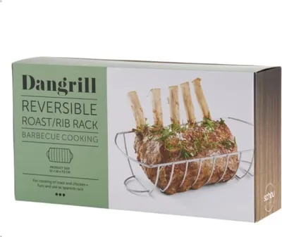 Produktbild von Dangrill Barbecue Wendbarer Braten-/Rippchenrost 32 x 16 cm