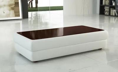Image de Klassischer designer Couchtisch Wohnzimmer Möbel Leder Beistelltisch Tisch Sofa
