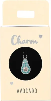 Produktbild von Versilberte o. Vergoldete Charms -Anhänger für Creolen- Nr.60 - Avocado