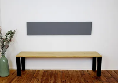 Produktbild von XXL Wandkissen mit Montage-Set 150cm x 30cm, Kunstlederbezug