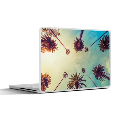 Produktbild von MuchoWow® Laptop Aufkleber Sticker Cover Palme - Himmel - Bäume - Sommer - Tropisch 36.5x27.5 cm - Laptop-Sticker