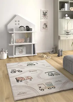 Produktbild von ATTICGO Kinderteppich CLOWN Autos und straßen in Mehrfarbig, 120x170 cm