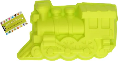 Produktbild von Flexible Silikon Backform für Kuchen in Lokomotive Zug Form, 29 cm Durchmesser
