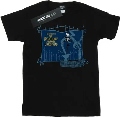 Produktbild von Disney - "Nightmare Before Christmas Jack And The Well" T-Shirt für Damen BI41565 (S) (Schwarz)