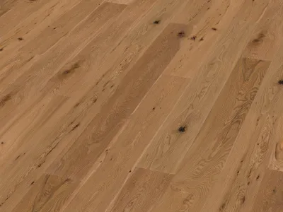 Produktbild von Timefloor | 2,873 m² | Braun 14mm Parkett Eiche Landhausdiele, 3 Schicht Klick Parkettboden, Gehobelt Geölt Rustikal Astig, 4 V Fuge, Handgehobelt, Schwimmend Verlegbar