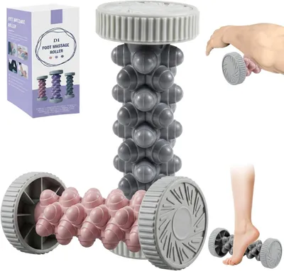 Produktbild von 2 Stück Fußmassagegerät für Plantarfasziitis, Faszienrolle für den Fuß