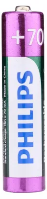 Productafbeelding van Philips AAA-Batterijen 4 Stuks HR03 Oplaadbare Batterijen NiMH 1.2V 1000 Keer Herladen 700mAh