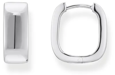 Produktbild von Thomas Sabo Creolen Damen mit Eckiger Form Sterling-Silber CR744-001-21
