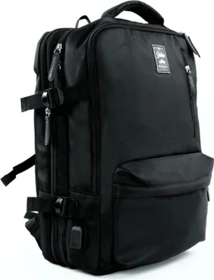 Produktbild von Handgepäck Rucksack 40x20x25 cm Reiserucksack für Ryanair, Wizzair, Lufthansa, LOT, Solier FV06, Schwarz