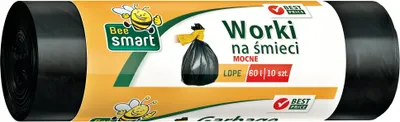 Image de Sacs poubelle Bee Smart, LDPE, 60 litres, paquet de 10
