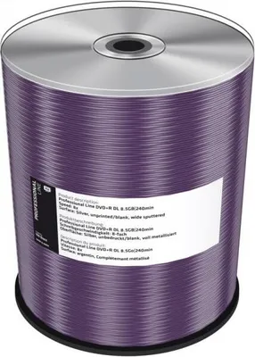 Produktbild von MediaRange DVD+R 8.5GB 100pcs 8x silber unbedruckt Cakebox
