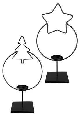 Immagine prodotto di Gilde Teelichthalter "Stern + Baum" 27989