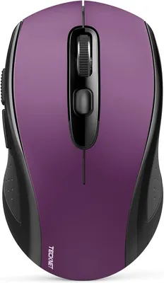 Obrázek produktu pro Myš Bluetooth, 4000 DPI (Tri-Mode: BT 5.0/3.0+2.4GHz) bezdrátová myš s USB přijímačem, ergonomická pro notebook PC, Mac OS, Android, Windows