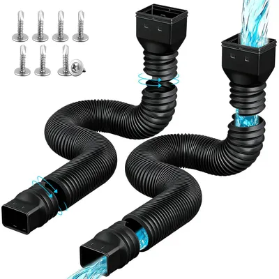 Obrázok produktu pre Flexibilné odvodňovacie potrubie, predlžovacia trubica, odvodňovacie žľaby, odvodňovacie potrubie
