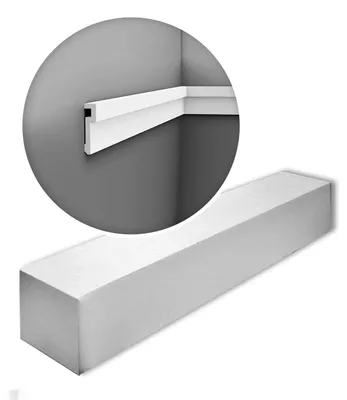 Immagine prodotto di Orac Decor PX198-box MODERN U-STEPS1 cartone con 24 strisce decorative Rivestimento murale stile moderno colore bianco | 48 m