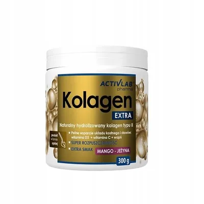 Zdjęcie produktu dla Activlab Kolagen Extra 300g Malina-Truskawka STAWY KOŚCI
