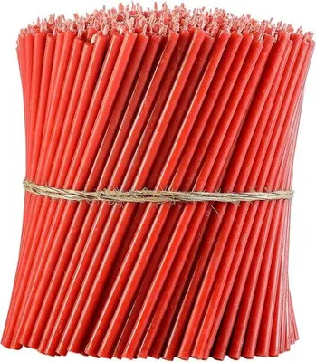 Productafbeelding van Famanu bijenwas kaarsen, rood - Duurzame decoratie voor bruiloften