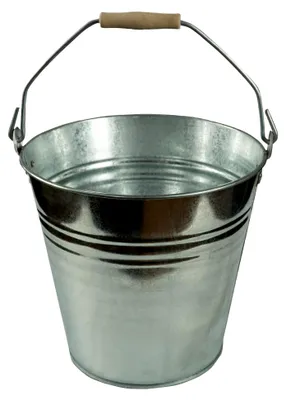 Produktbild von Zinkeimer 12 Liter mit Holzgriff