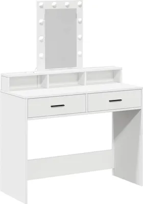 Obrázok produktu pre vidaXL Toaletný stolík s úložným priestorom Biely 100 x 41 x 140 cm Materiál na báze dreva