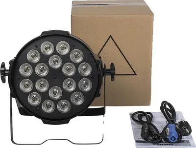 Zdjęcie produktu dla Profesjonalne oświetlenie sceniczne LED, 18x18W LED RGBW, wiele trybów pracy, 3KG