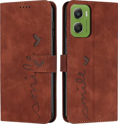 Produktbild von Motorola Moto G06 / G06 Power Hülle - Coverup Smile Klapphülle - Braun