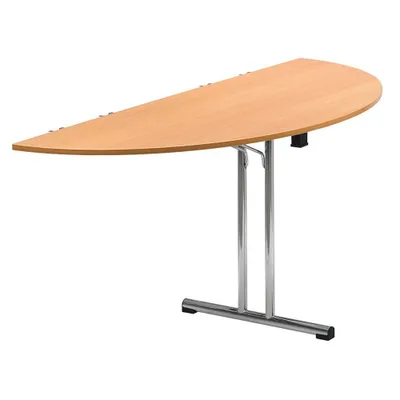 Produktbild von SODEMATUB Mehrzwecktisch buche halbrund, Rundrohr chrom, 140,0 x 70,0 x 74,0 cm