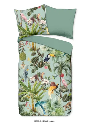 Produktbild von Duvet cover Descanso 155x220 + 1* 80x80 cm - animals in the jungle