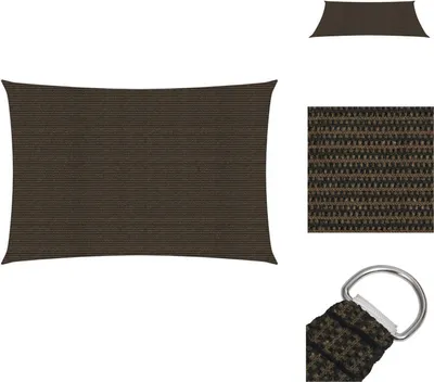 Produktbild von vidaXL Sonnensegel 160 g/m² Braun 2x4,5 m HDPE -  Sonnenschirme & Sonnenschutze