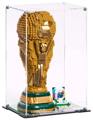 Produktbild von Blacked Brick Vitrine für LEGO® 43020 – Offizielle FIFA-Weltmeisterschaftstrophäe