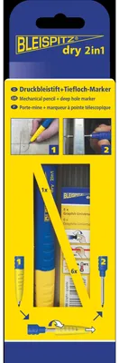 Produktbild von Bleispitz Tiefloch-Marker 2in1 Set (2-in-1 Marker & Druckbleistift) 1478