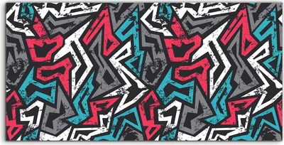 Produktbild von Coloray Canvas 100x50  Wandbild Leinwand Bilder Deko Graffiti Grunge rosa blau groß