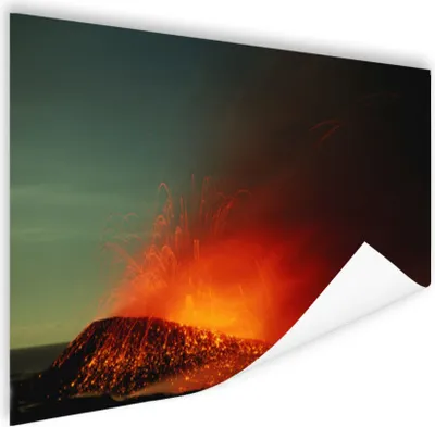 Produktbild von MuchoWow® Poster Vulkan auf Hawaii 120x80 cm - Bilder