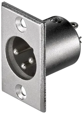 Produktbild von Goobay XLR 186-3, XLR M, Edelstahl, 1 Stück(e)