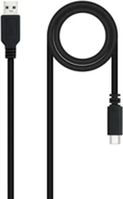 Produktbild von Nanocable 10.01.2101-L150, 1,5 m, USB C, USB A, USB 2.0, 0,48 Gbit/s, Schwarz