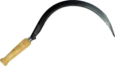 Produktbild von Handsichel Zähne Sichel Sense Sensensichel Holzgriff Rundsichel Gebogen TMX