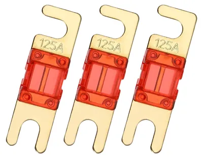 Mini-ANL-Sicherung 125 A 125 V, 3 Stück, Flachsicherung für Kfz & Marine